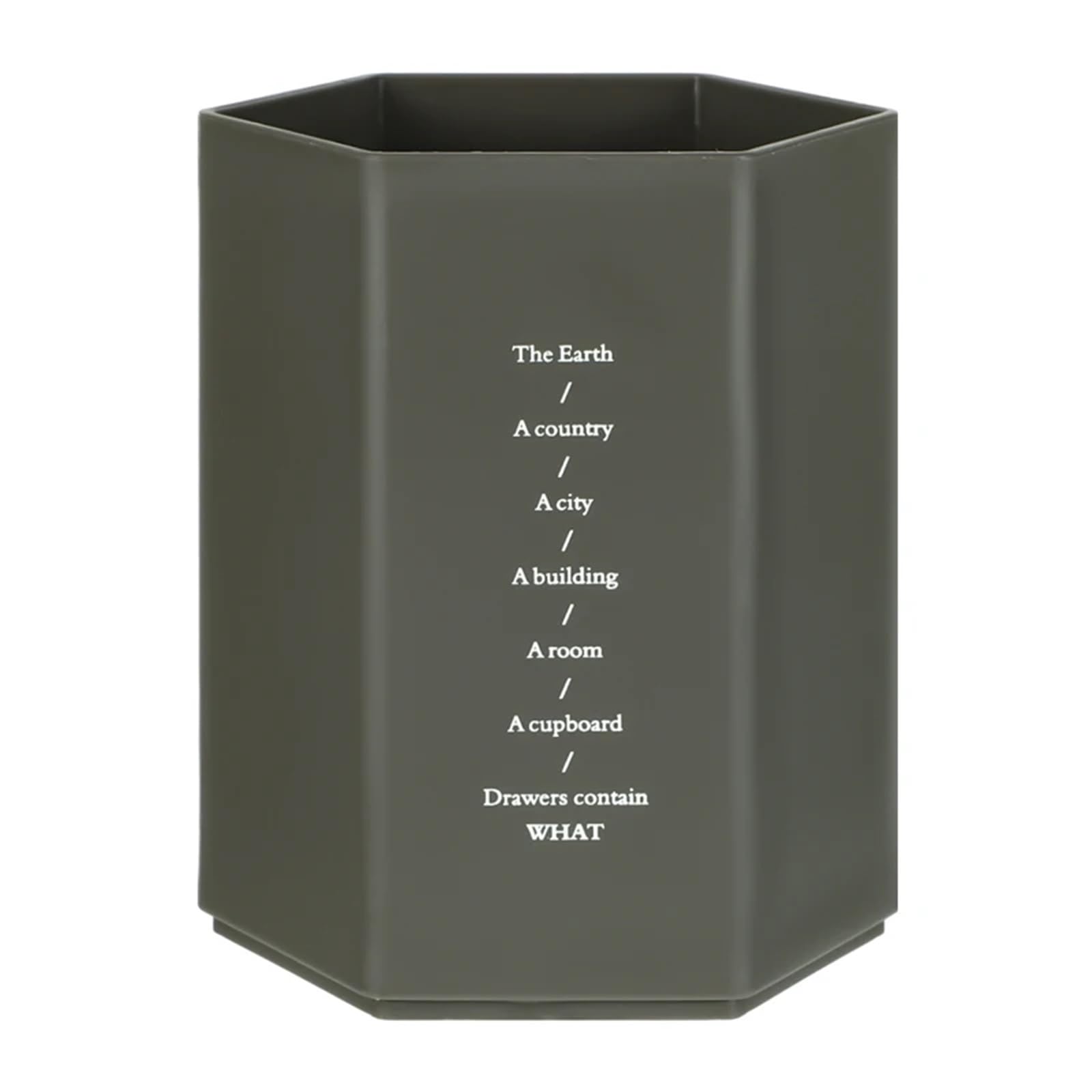 DHYUACN Pen Holder Simple Solid Hexagon Shaped Pen Holder Desktop Organizer School Office Pencil Stationery Storage Box Container Desk Pen Holder(Color 3)