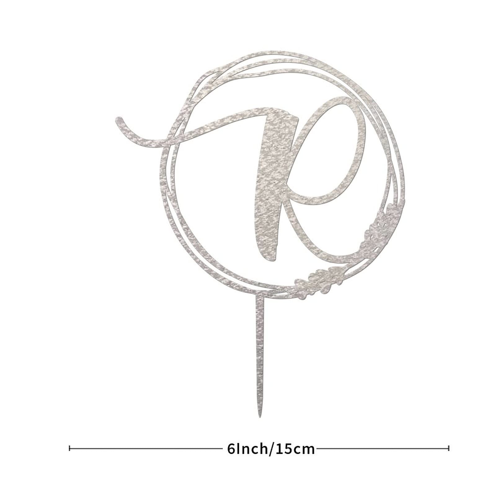 R Silver Monograms Cake Topper Amazon.com: Letter S Cake Topper