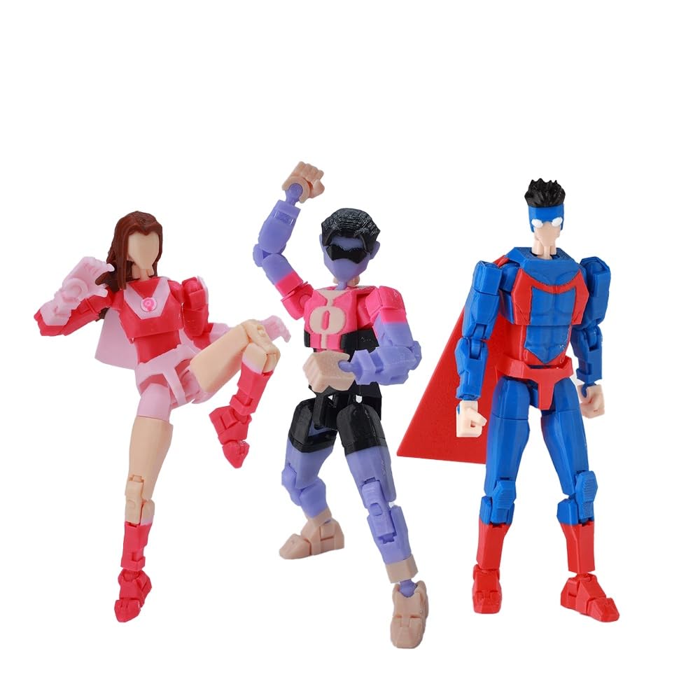 Jilijia 3PCS Anime Figures Mark Grayson/Oliver Grayson/Atom Eve Action Figure 13.5cm 3D Printed Fully Poseable Articulated Joints Collectible Model Statue Desktop Decor Gift For Comic Fans — image 1
