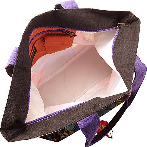 Laurel Burch Floral Shoulder Tote miniatura 3