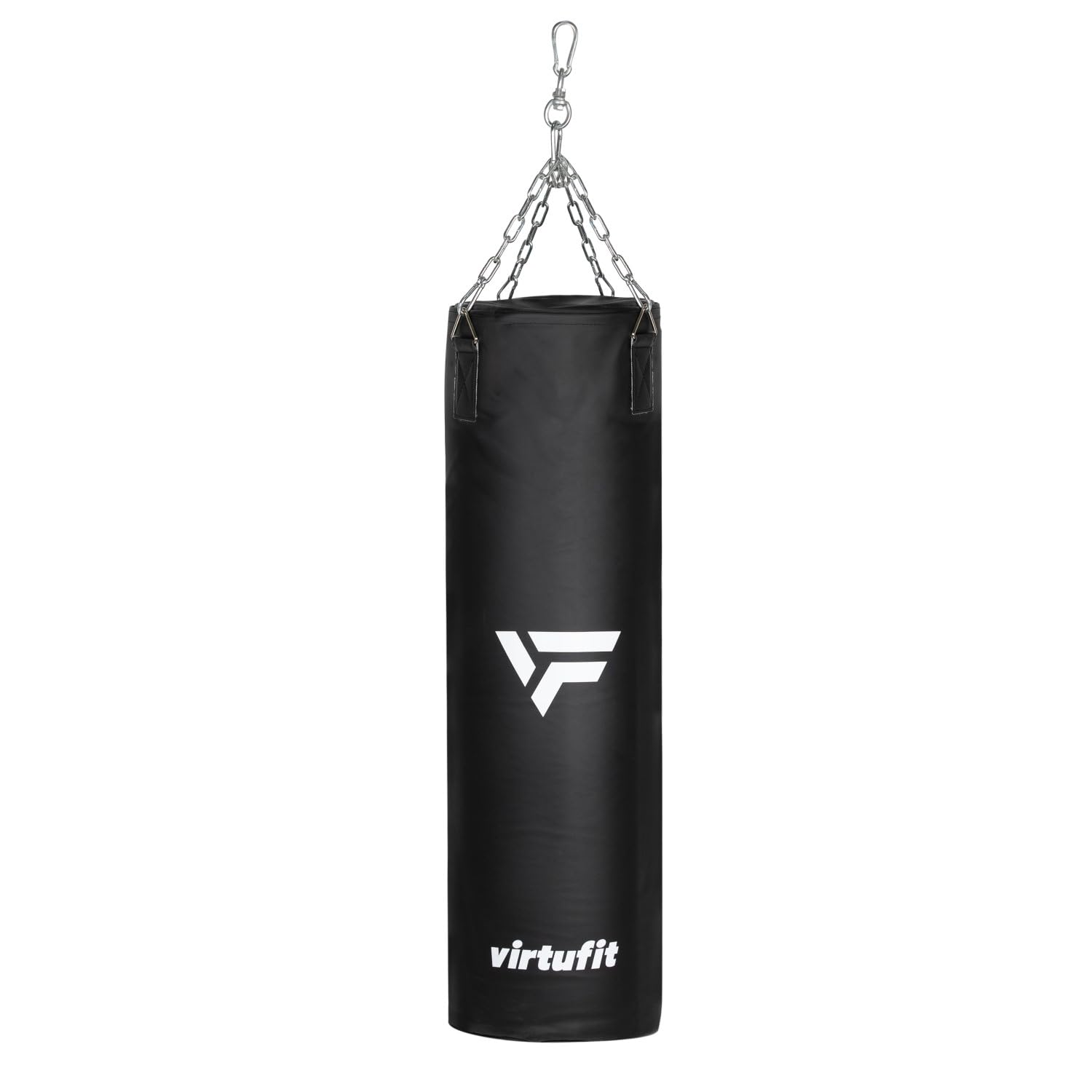 VirtuFit Ensemble de kickboxing Senior - Sac de frappe et gants de boxe - Kit de boxe pour adultes - Kickboxing et boxe - 25 kg - Noir