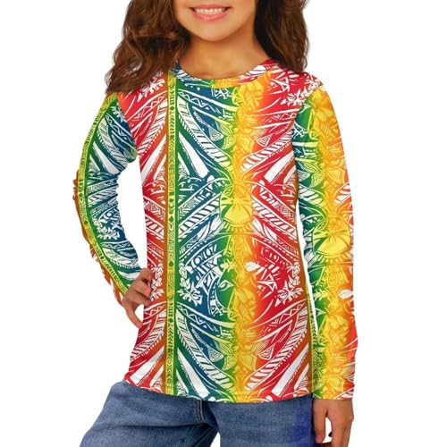 Shirt for Girls 3-16Y Long Sleeve Crew Neck Tops Kids Pullover Tee Shirt Graphic Novelty Top4