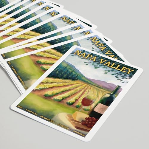 Baraja Póker Napa Valley 52 Cartas Cartón miniatura 5
