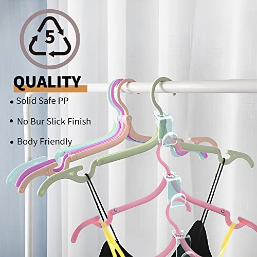 Pansyling 50Pcs Clear Clothes Hanger Connector Hooks Super Space Saving For Closet Heavy Duty Load Bearing Plastic Cascading Hanger Hooks Extender Clips Connection Hooks For Velvet Huggable Hangers #TOP5