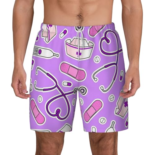 Short de bain violet pour homme idéal pour le surf et la plage en été