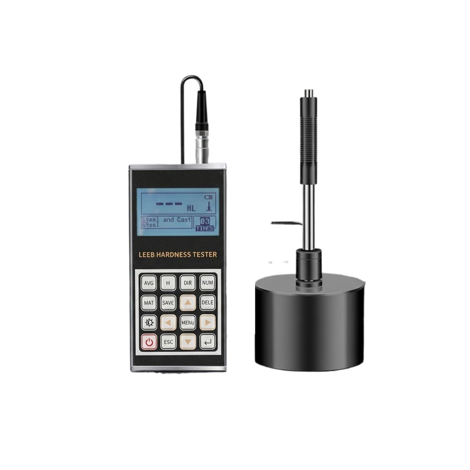 LNHHG Professional Portable Metal Hardness Tester BRK Leeb Vickers Shore Brinell HL HV HS HRA HRB HRC OLED(C Sensor)