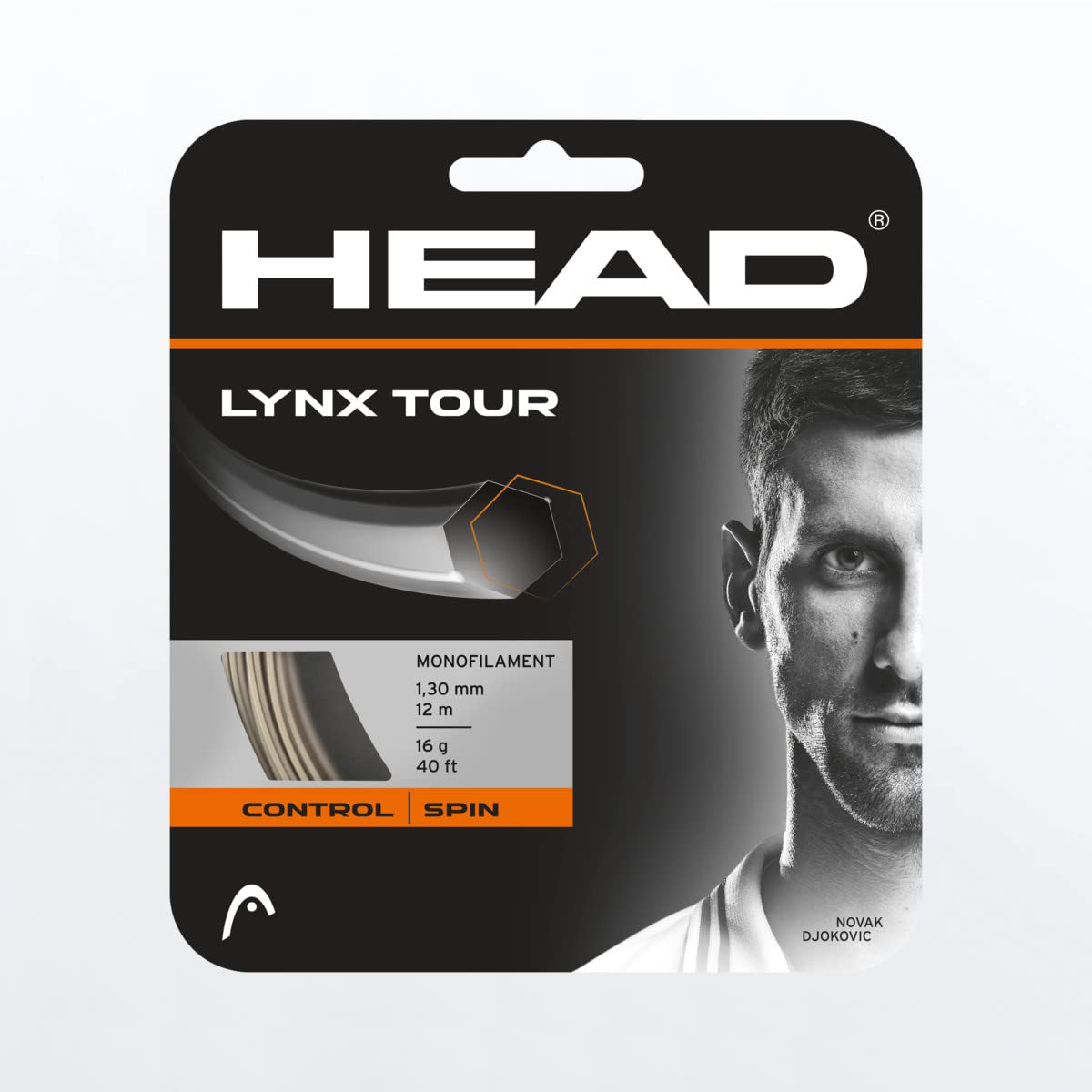 Lynx Tour Champagne Monofilament Tennis String, 16g / 1.30mm (6 Sets)