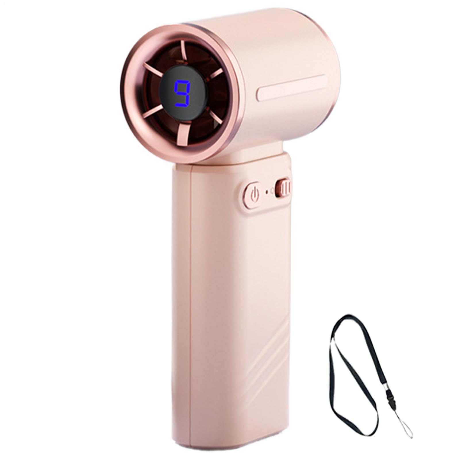 Ventilateur manuel portable mini ventilateur réglable écran numérique haute vitesse