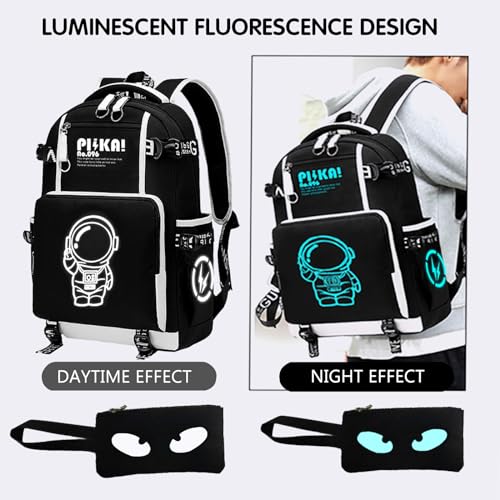 Anime Backpack Luminous Backpack.Cool Backpacks15.6 in Large capacity Laptopeight Backpack.with.Security Lock.Travel backpack.USB Port.Travel Backpack.Anti Theft Backpack.Cool Backpack2