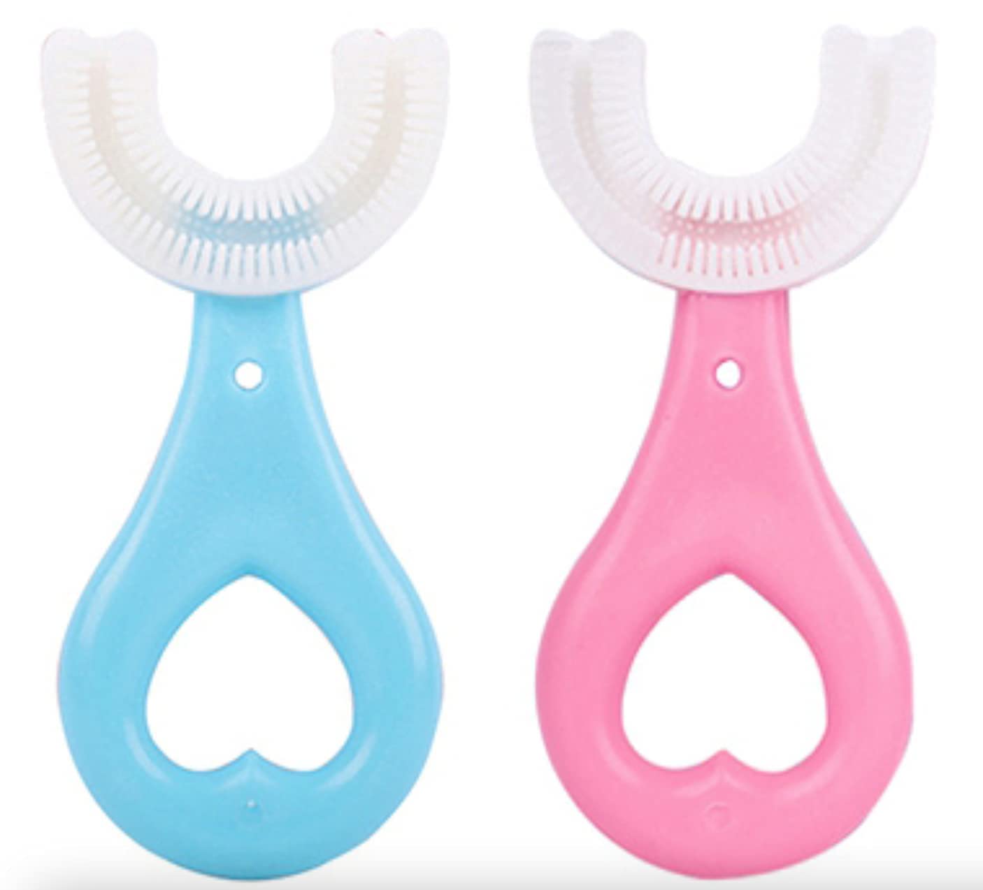 HNOSS HABITAT Kids Toothbrush with U-Shaped Silicone Brush Head | 360° Cleaning for Toddlers | BPA-Free Soft Silicone Bristles | Suitable for Ages 2-6 Years-image-39