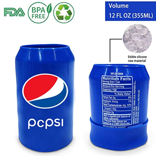 JUSHOOR Beer Can Covers Hide a Beer that Look Like Soda Beverage Bottle Silicone Sleeve Suitable 12FL OZ 355ml(1pack)