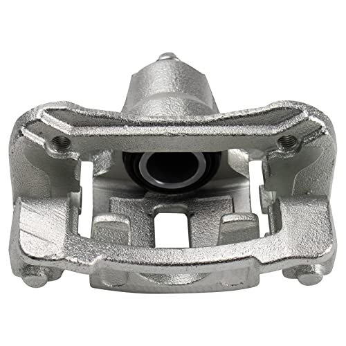 Image of TRQ Rear Ceramic Brake Pad and Rotor Set Includes Calipers Coated