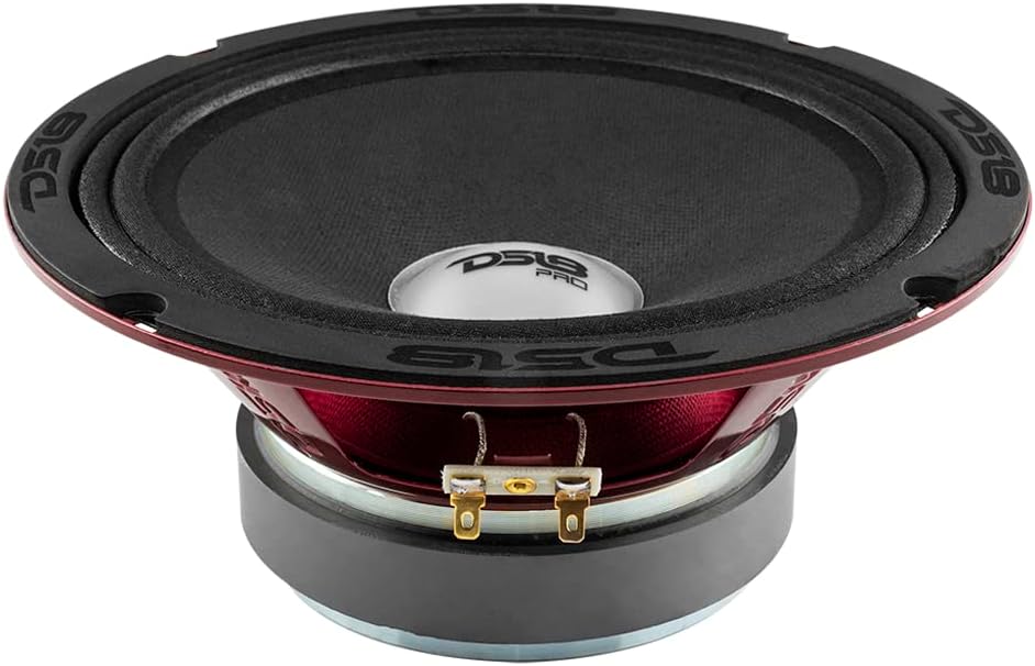 DS18 PRO-X8.4RGBCAP 8" Mid-Range Loudspeaker 550 Watts 4-Ohms Car Speaker with RGB Lights - Best Pro Audio Door Speakers for Car or Truck Stereo Sound System - 1 Speaker