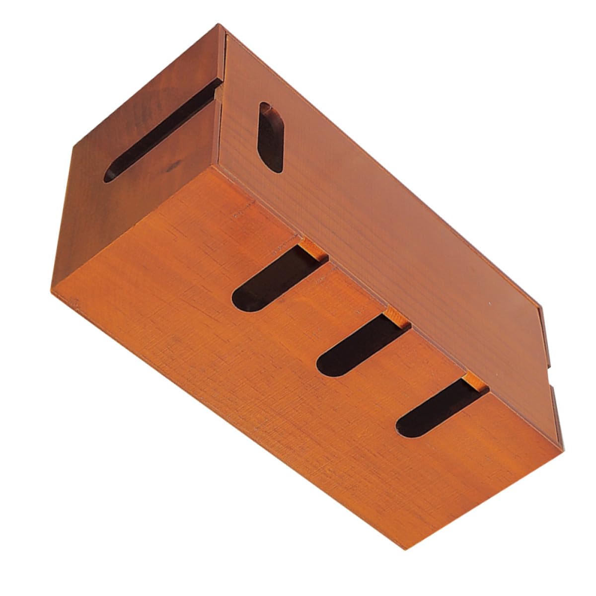 Healeved Scatola Organizer per Cavi da Scrivania in Legno Marrone, Contenitore per Prese e Caricabatterie Design Moderno e Semplice, per Ufficio e Casa
