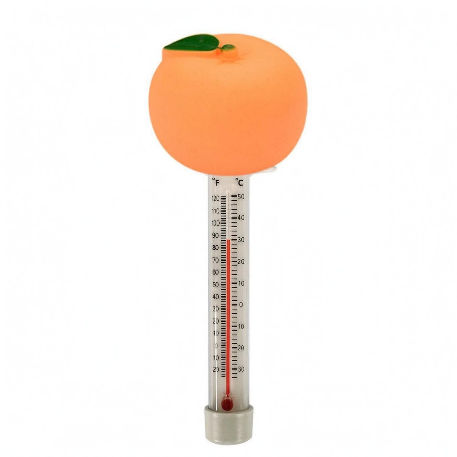 Dual Scale Floating Pool Thermometer Red Liquid Column Spa Thermometer Clear Tube Retrieval String, Orange|Home & Garden|Yard Garden & Outdoor Living-image-41