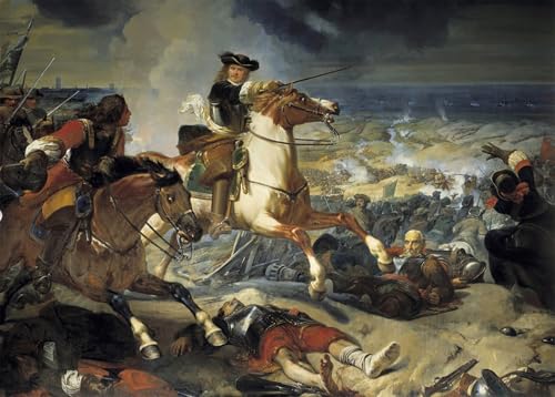 Cuadro en lienzo histórico de la batalla de Dunkerque para renovar paredes de oficinas 60x90cm