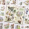 YagCu Countryside Journaling Stickers, Junk Journal Sticker for Adults, 20 Sheets Pre-Cut Stickers, Vintage Ephemera Scrapbooking Supplies, Craft Arts #1