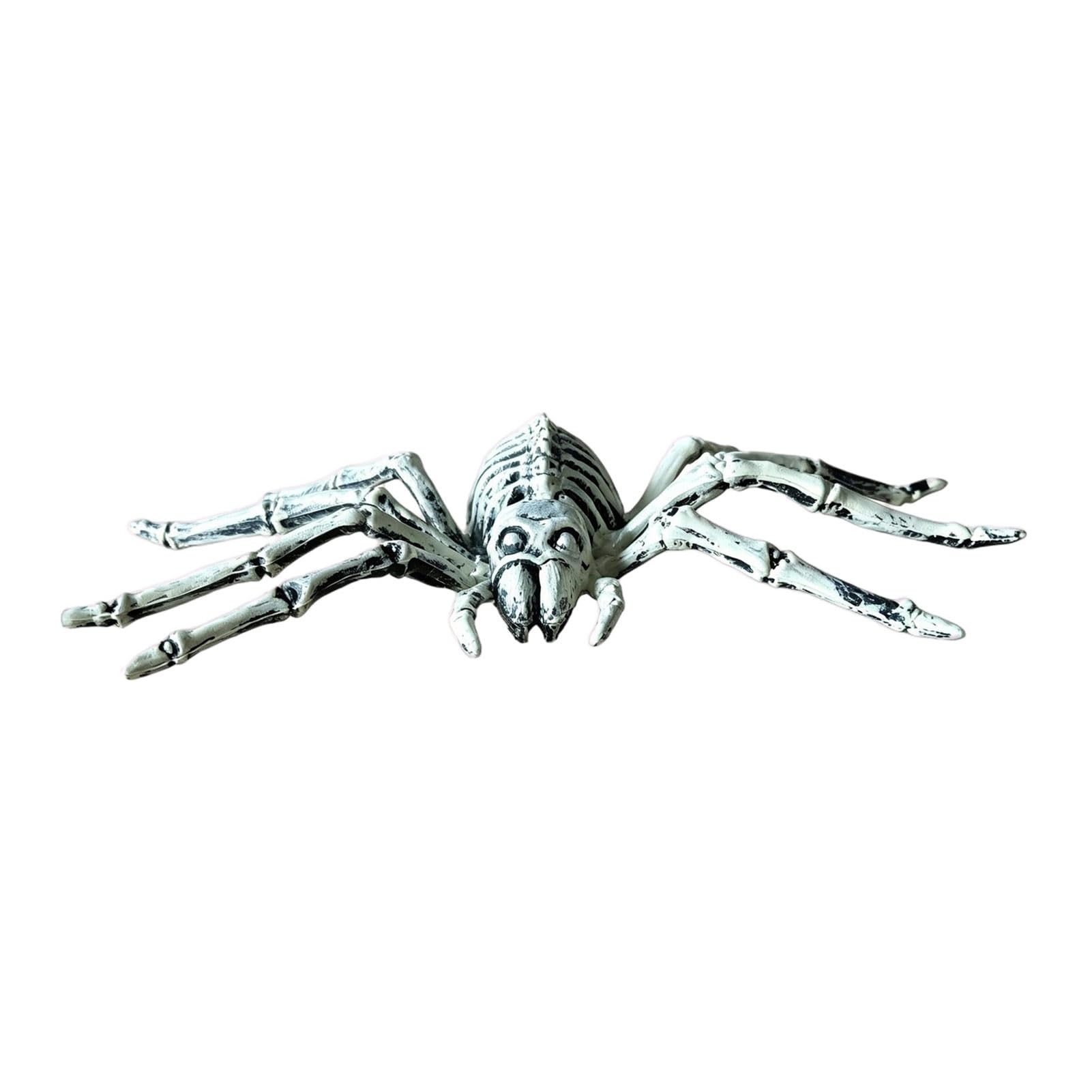 Quentis Halloween Animal Skeleton Figurine Realistic Crow Scorpion Bone Props Plastic Skull Decor for Haunted House Party Spooky Trick Treat Gift A1