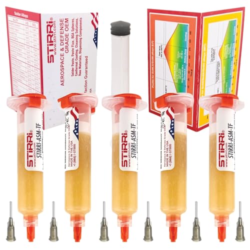 Stirri ASM-TF No-Clean Lötpaste Flussmittel – 5er Spritzen-Kit
