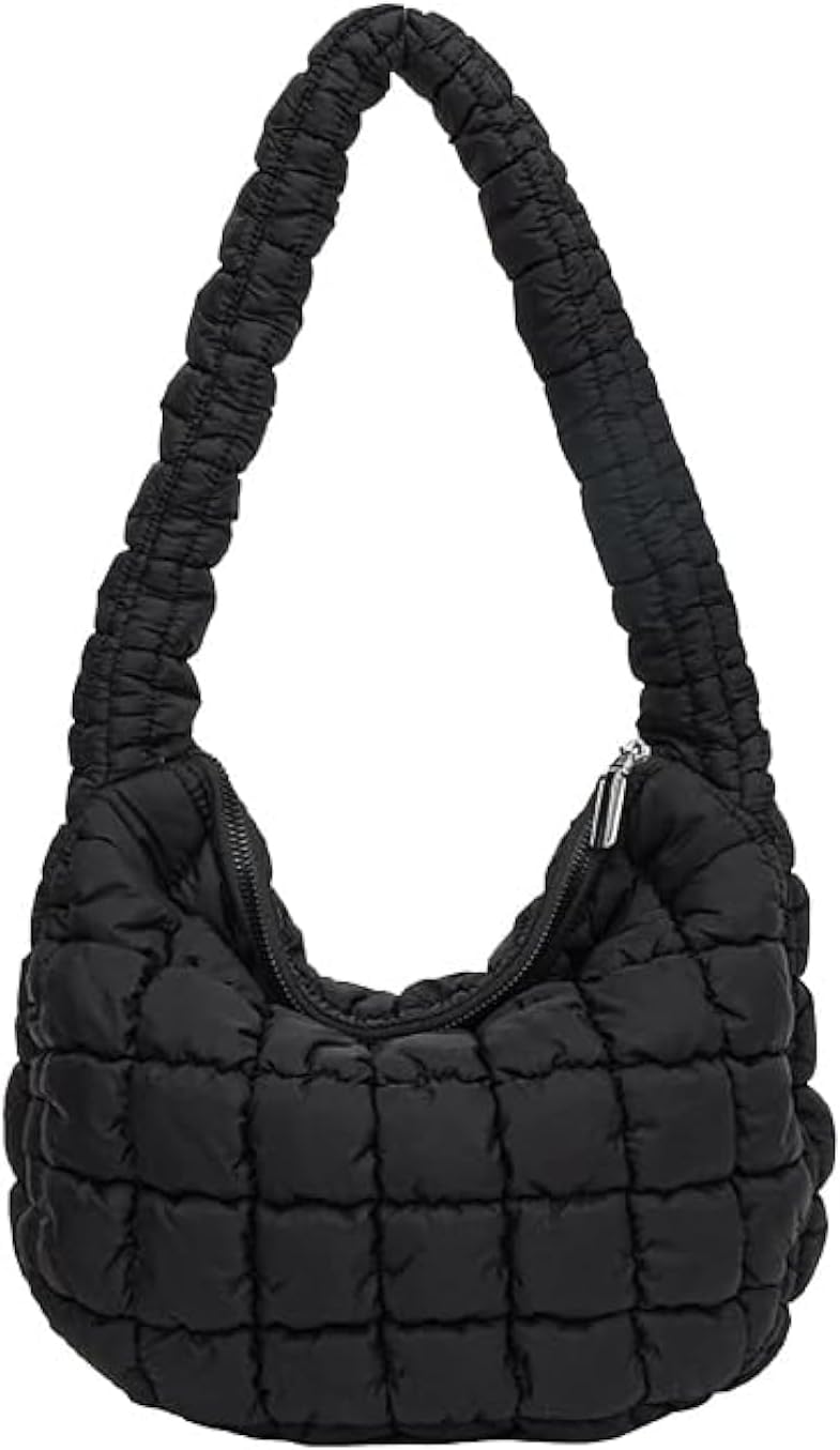 Quilted Tote Bag for Women Puffer Bag Lightweight Padding Shoulder Purse Hobo Bags Satchel Handbag Cloud Bags with Zip 2026