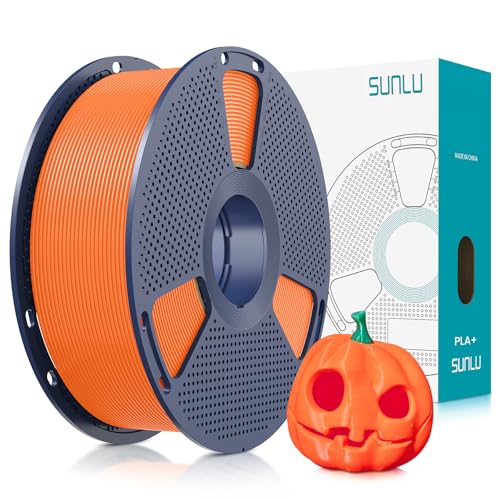 Image of SUNLU PLA Plus Filament 1.75mm Orange 1KG, Neatly Wound 3D Printer Filament 1.75mm, PLA+ 1000g, Dimensional Accuracy + /- 0.02 mm, Fit Most FDM 3D Printers, 1kg Spool (2.2lbs)