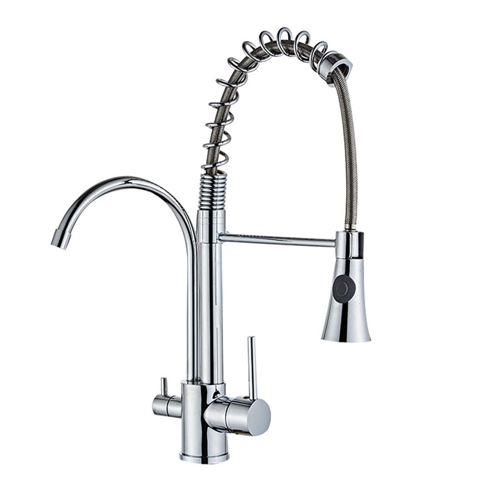 Grifo mezclador para fregadero de cocina con manguera extraíble 1