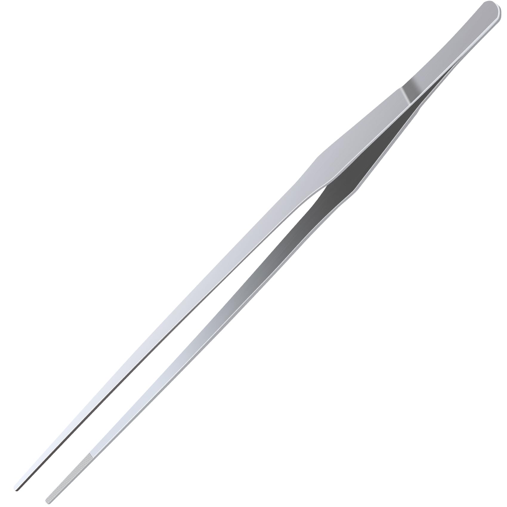 ANCIRS Stainless Steel Aquarium Tweezers, 15 Inch Extra Long Reptile Feeding Tongs, Aquascape Tools for Grabbing, Large Straight Long Tweezers for Fish Tank, Lizard, Snake (1 Pcs)