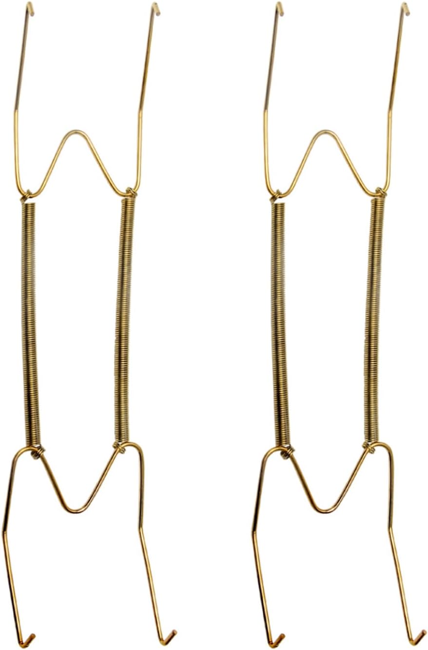 Invisible Wall Plate Hangers 2 Pcs, Stainless Steel Dish Display Hooks