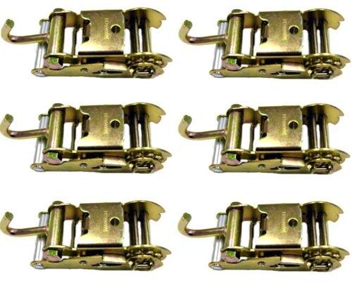 38-10A-x6, Set of 6 Ratchets with Finger Hook for 2