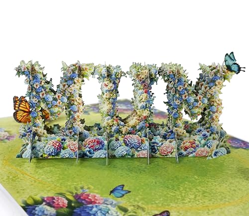 CUTPOPUP Flores de Mamá - Tarjetas Dia de La Madre, 3D Tarjeta Cumpleaños, Regalos Originales Para Mujer, Regalos Para Mujer (MUM Flowers) US8-SD222ES