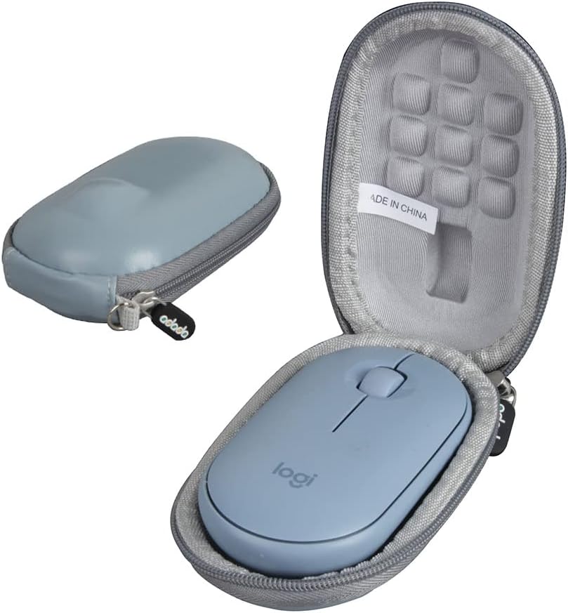 Adada Hard Travel Case for Logitech Pebble M350 Wireless Mouse (Blue)