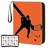 Hockey Card Binder,9-Pocket Hockey Trading Card Binder with 900 Card Sleeves Refillable Cards Album