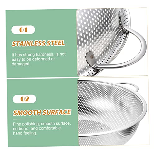 Colador plegable de acero inoxidable para cocina miniatura 3