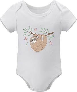 Sloth Baby Onesie Cute Unisex Infant Creeper One-piece Outfit Funny Newborn Bodysuits