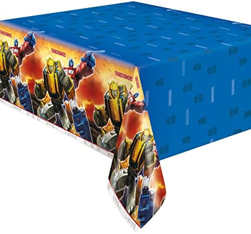 Unique Transformers Party Bundle 8 Dinner & Dessert Plates, Luncheon Napkins, Table Cover Ideal for Themed Events - Image 5