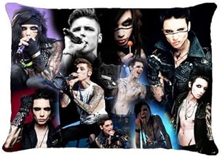 Cooo-Boutique Custom Cotton & Polyester 20"X30" Decorative Pillowcase Throw Pillow Case Cushion Cover Andy Biersack Black Veil Brides Modern Design CBPC-0116