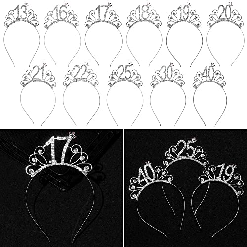 1 peça acessórios de cabelo Headwear feliz aniversário prata decoração festa de aniversário coroa de