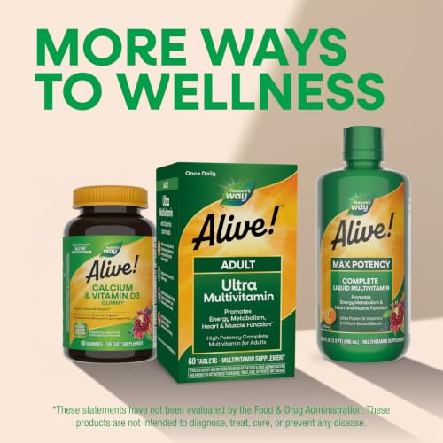 Nature's Way Alive! Adult Ultra Multivitamin, Methylated B12, 60 ct - image 9