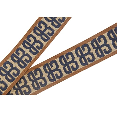 Image of Duwi Wide Purse Strap Multicolor Striped Guitar Style Strap Adjustable Canvas Crossbody Bag Strap