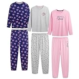 The Essentials Wardrobe 3PK Girls LS Long Pyjamas- Sleep - 10-11 Yrs