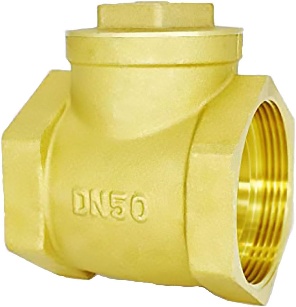 3"NPT Horizontal Brass Check Valve - Prevents Water Backflow, Suitable for Sewage Pumps & Air Compressors (DN80)
