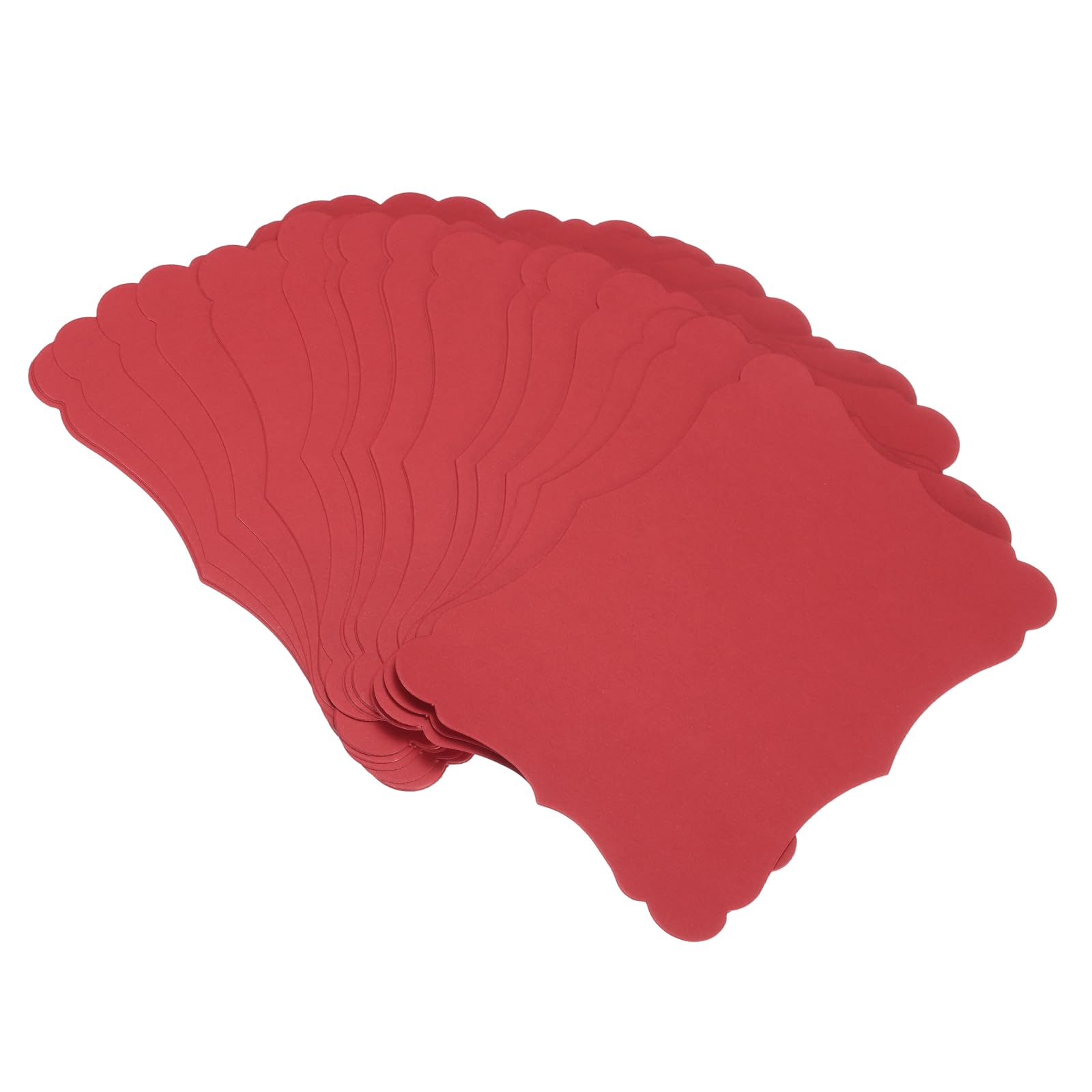 sourcing map 60Pcs Blank Kraft Cards Cardstock, 17.5 x 12.5cm Thick Red