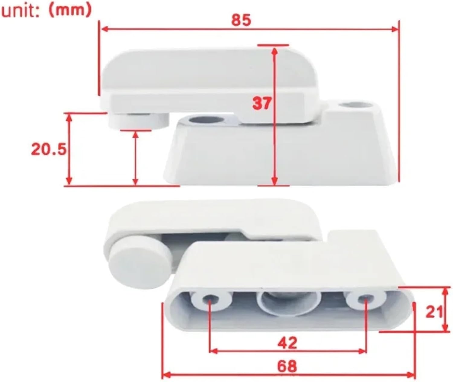 Plastic+Stainless Steel+Zinc Alloy UPVC Child Safe Security Window Door Sash Lock Lever Handle Sweep Latch Dropship 1Pcs