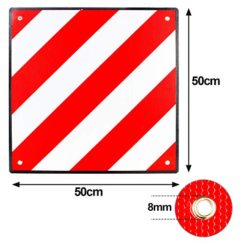 Vingo Premium Warntafel 2in1 für Italien und Spanien 50×50 cm