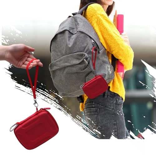 Image of XANAD 2-in-1 Hard Case for Samsung T7 /T7 Shield /T7 Touch /T9 /T5 SSD, Red