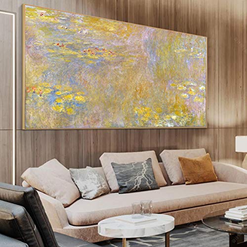 Toile nénuphar Claude Monet pour habiller un grand mur vide