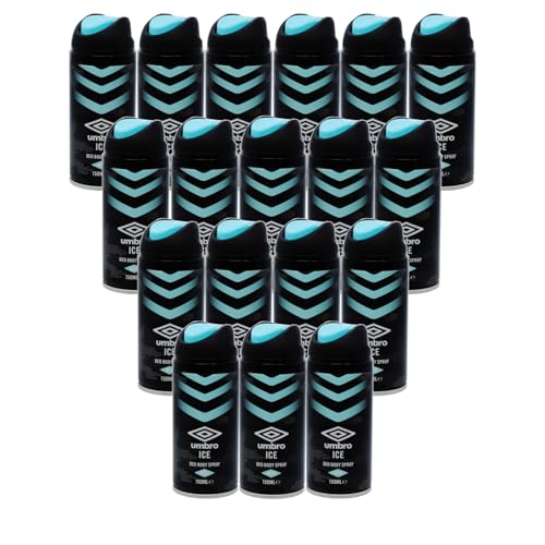 Image of Umbro Ice Deodorant Body Spray - 150ml - (18 Pack) - (With A FREE Fridge Magnet)