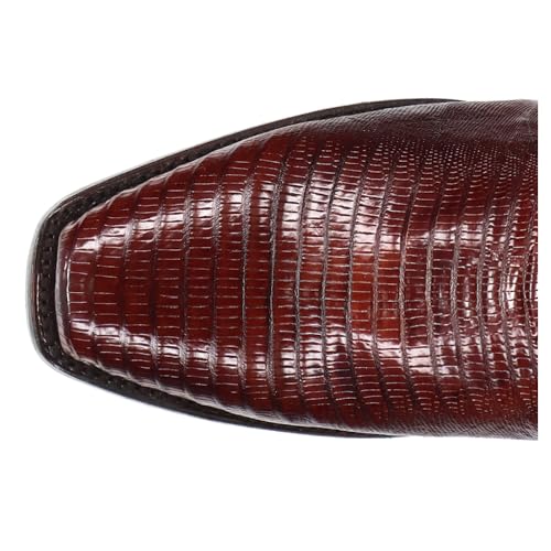 Dan Post Men's Ringold Lizard Embroidered Square Toe Pull on Western Boot4