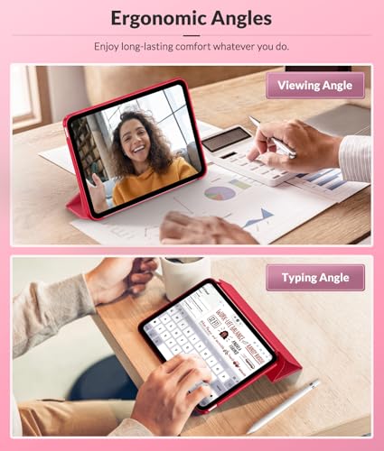 MoKo Hülle für iPad (A16) 11./10. Generation (2025/2022), Magenta – Ansicht 5