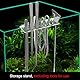 Aquarien Werkzeughalter, 13 Löcher, Aquarium Pinzette Schere Storage Rack, Aquarien Werkzeugständer zum Organisieren von Aquarium Werkzeugen, Dicke Des Aquariums ≤ 1,2cm